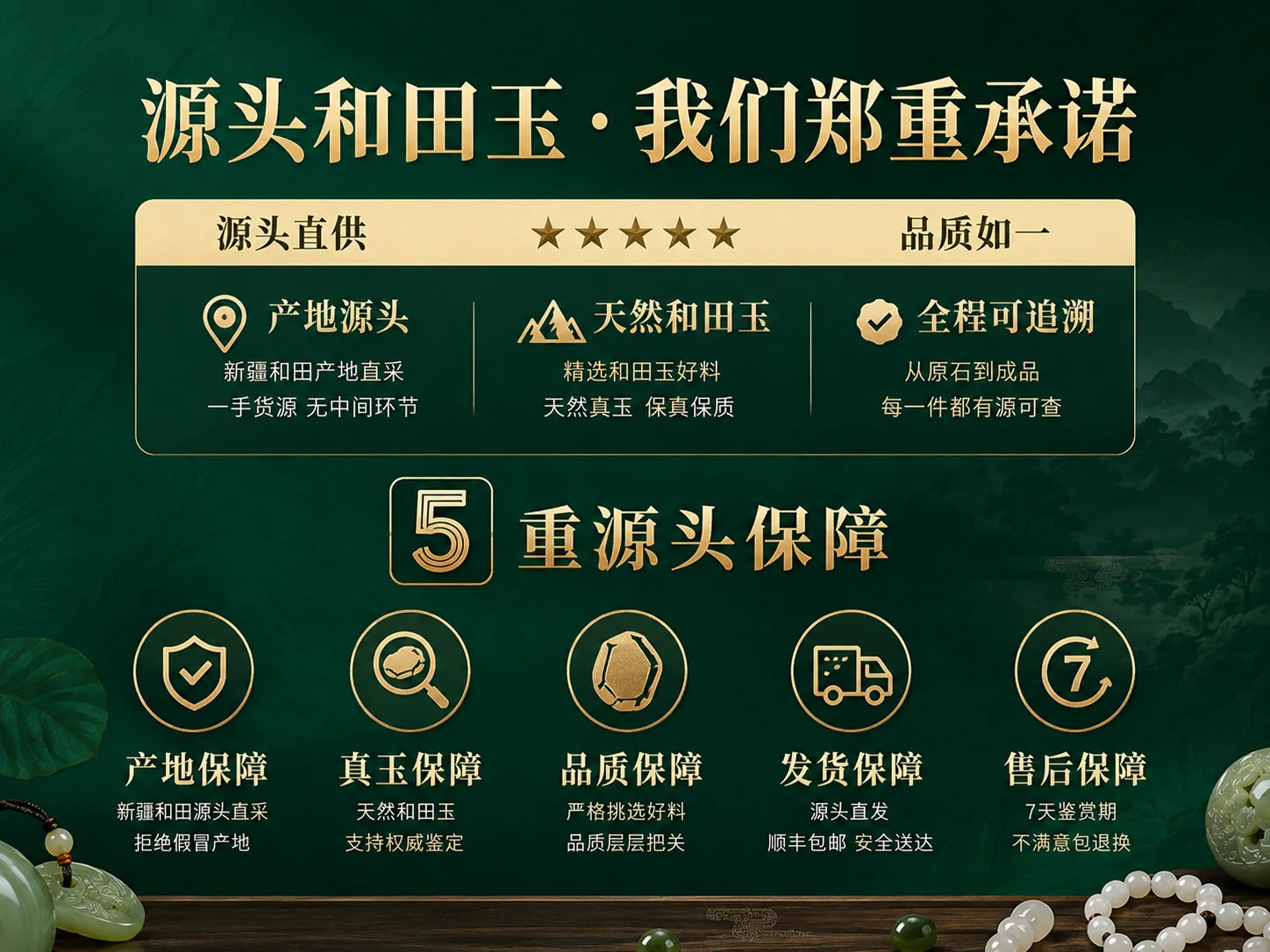 臻玉匠五重源头保障
